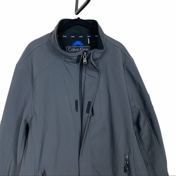 Calvin Klein Soft Shell Jacket Slate Gray Size L - Picture 3 of 10